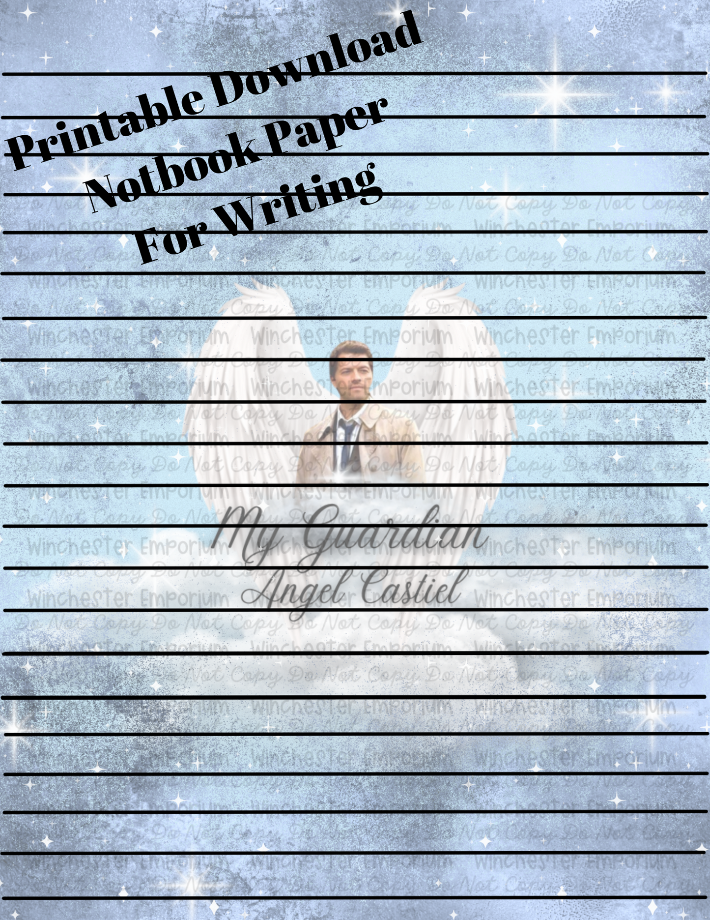 Supernatural Printable Paper 4