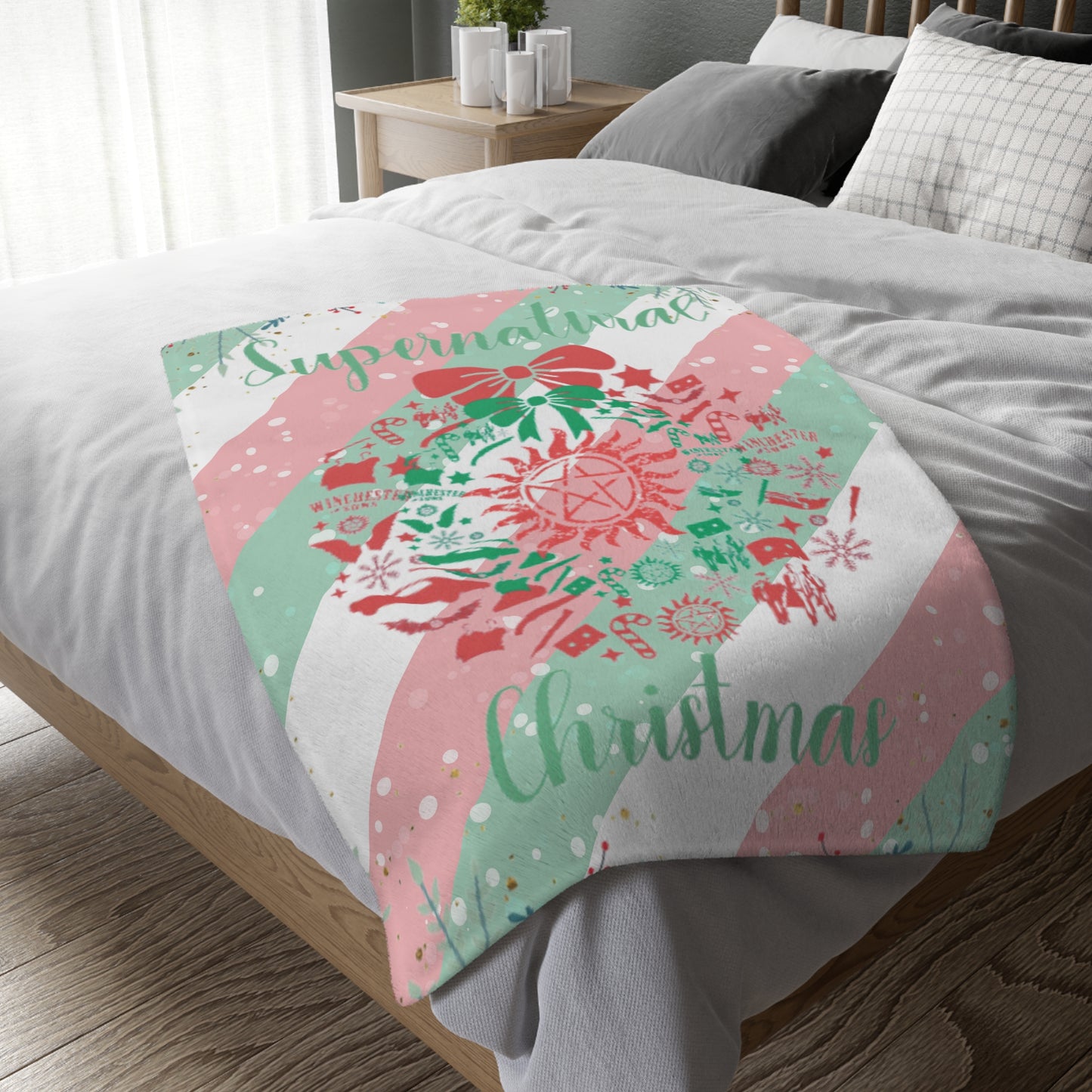 Supernatural Wreath Blanket (Two-sided print)