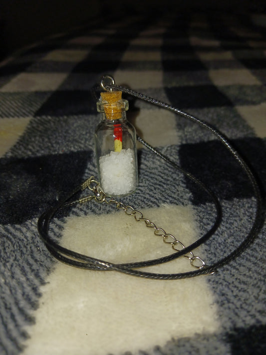 Handmade Salt & Burn necklace or keychain