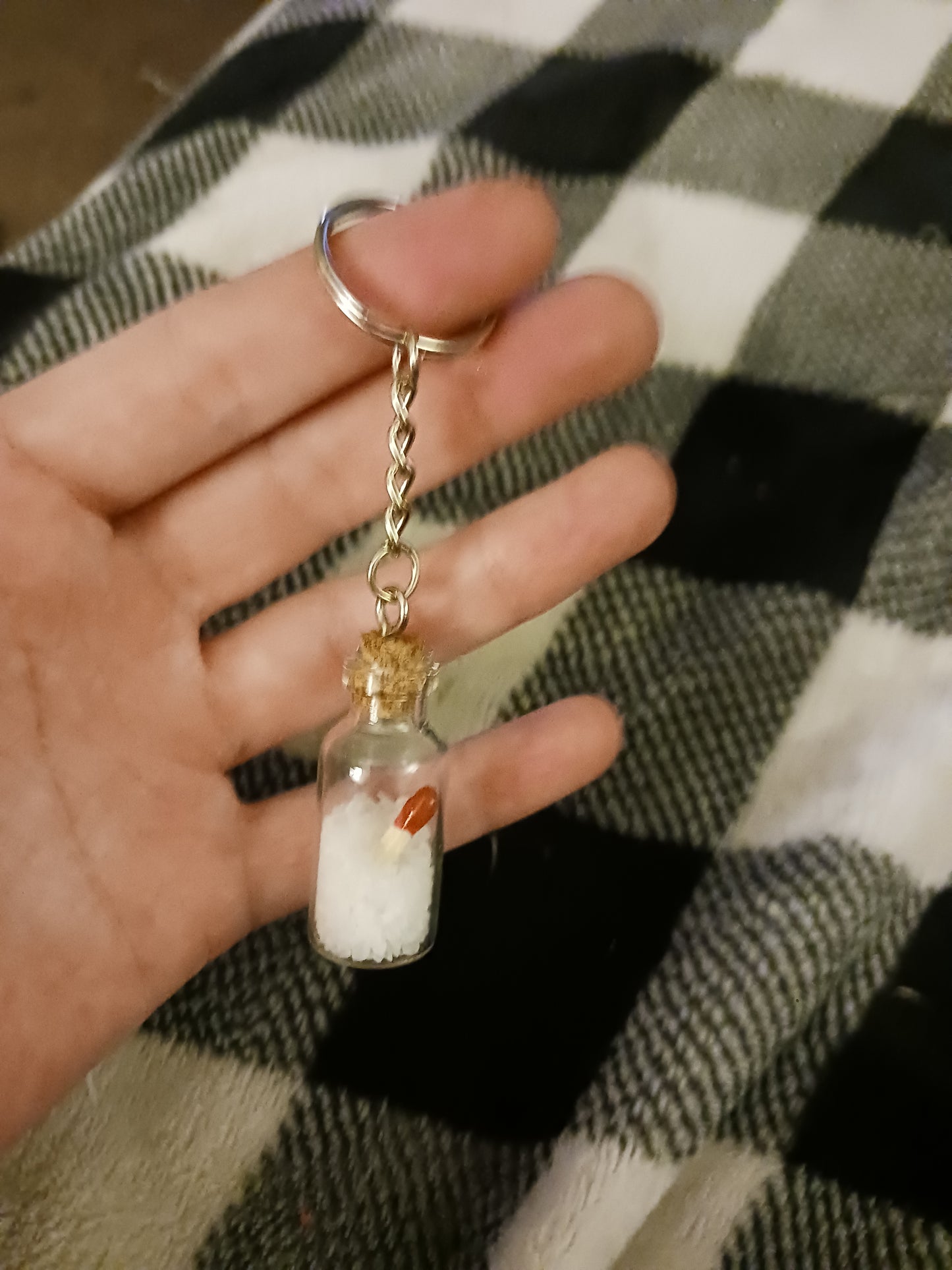 Handmade Salt & Burn necklace or keychain